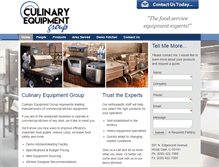 Tablet Screenshot of culinaryequipmentgroup.com